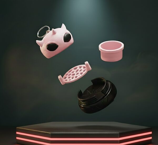 rosa gr Mini Grinder C/LLavero Rosa